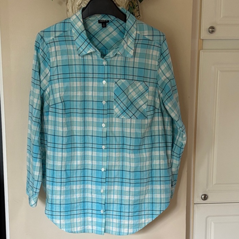 Women’s Torrid | Casual Plaid Button Down Shirt | One chest pocket | Size 2X
